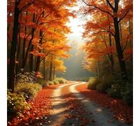 Jigsaw Puzzles 35 Pieces for Adults, Golden Autumn 35 Piece Jigsaw Puzzles for Adults 12x12inch, Fun Educational Puzzle Games, Beautiful Decoration Puzzle