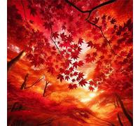 Jigsaw Puzzles 35 Pieces for Adults, Red Maple 35 Piece Jigsaw Puzzles for Adults 12x12inch, Fun Educational Puzzle Games, Beautiful Decoration Puzzle