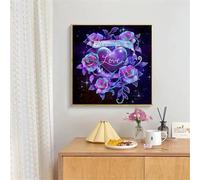 Jigsaw Puzzles 35 Pieces for Adults, Romantic Purple Heart 35 Piece Jigsaw Puzzles for Adults 12x12inch, Fun Educational Puzzle Games, Beautiful Decoration Puzzle