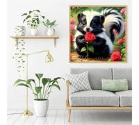 Jigsaw Puzzles 35 Pieces for Adults, Squirrel Flower 35 Piece Jigsaw Puzzles for Adults 12x12inch, Fun Educational Puzzle Games, Beautiful Decoration Puzzle