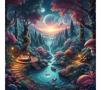 Jigsaw Puzzles 35 Pieces, Jigsaws Abundant Woodland 35 Piece Jigsaw Puzzles for Adults, Challenge High Difficulty Family Puzzle Game 30x30cm/12x12inch