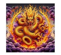 Jigsaw Puzzles 35 Pieces, Jigsaws Majestic Dragon 35 Piece Jigsaw Puzzles for Adults, Challenge High Difficulty Family Puzzle Game 30x30cm/12x12inch