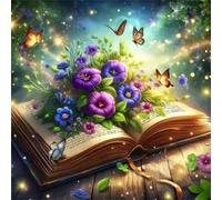 Jigsaw Puzzles 500 Pieces, Jigsaws Flower Leather Book 500 Piece Jigsaw Puzzles for Adults, Challenge High Difficulty Family Puzzle Game 45x45cm/18x18inch