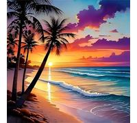 Jigsaw Puzzles 500 Pieces, Jigsaws Sunset Coast 500 Piece Jigsaw Puzzles for Adults, Challenge High Difficulty Family Puzzle Game 45x45cm/18x18inch