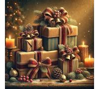 Jigsaw Puzzles 70 Pieces for Adults, Christmas Box 70 Piece Jigsaw Puzzles for Adults 18x18inch, Fun Educational Puzzle Games, Beautiful Decoration Puzzle