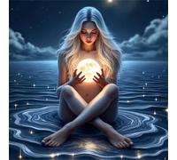 Jigsaw Puzzles 70 Pieces for Adults, Fun Challenging & Brainteasing Jigsaw Puzzles for Adults 70 Piece Puzzle Educational Games Home Decoration Puzzle(Moon Sea Girl)