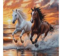 Jigsaw Puzzles 70 Pieces for Adults, Sea Horses 70 Piece Jigsaw Puzzles for Adults 18x18inch, Fun Educational Puzzle Games, Beautiful Decoration Puzzle