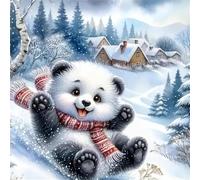 Jigsaw Puzzles 70 Pieces for Adults, Winter Panda 70 Piece Jigsaw Puzzles for Adults 18x18inch, Fun Educational Puzzle Games, Beautiful Decoration Puzzle