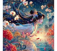 Jigsaw Puzzles 70 Pieces, Jigsaws Ancient Style Fairy 70 Piece Jigsaw Puzzles for Adults, Challenge High Difficulty Family Puzzle Game 45x45cm/18x18inch