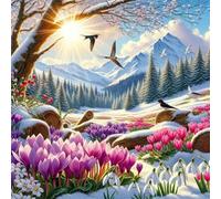 Jigsaw Puzzles 70 Pieces, Jigsaws Sunrise Hill Birds 70 Piece Jigsaw Puzzles for Adults, Challenge High Difficulty Family Puzzle Game 45x45cm/18x18inch