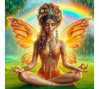 Jigsaw Puzzles 90 Pieces, Jigsaws Butterfly Fairy Yoga 90 Piece Jigsaw Puzzles for Adults, Challenge High Difficulty Family Puzzle Game 30x30cm/12x12inch