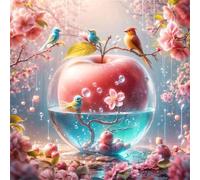 Jigsaw Puzzles 90 Pieces, Jigsaws Fruit Birds 90 Piece Jigsaw Puzzles for Adults, Challenge High Difficulty Family Puzzle Game 30x30cm/12x12inch