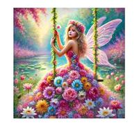 Jigsaw Puzzles 90 Pieces, Jigsaws Spring Flower Fairy 90 Piece Jigsaw Puzzles for Adults, Challenge High Difficulty Family Puzzle Game 30x30cm/12x12inch