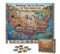 Jigsaw Puzzles - Collectible Cultural Game Honoring Native Nations Puzzle