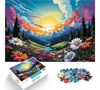 Jigsaw Puzzles Colorful Tatra Mountains Jigsaw Puzzle for Adults 1000 Pieces 10.27 in x 14.96 in Cardboard Puzzles for Adults & Kids Home Educational Games DIY Toys