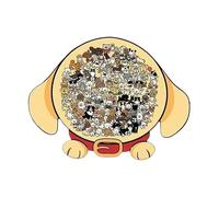 Jigsaw Puzzles - Educational Challenging Animal Shape Wooden Puzzle | Bear 22.8cm & Yellow Dog 29cm, Fun Game for Kids Family Free Time Party Home Office School Birthday