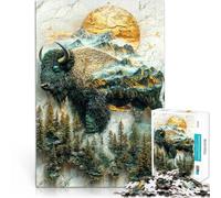 Jigsaw Puzzles for Adults 1000 Piece Guardian of The Wilds Made of Cardboard，for and 14 Years and Over with Completely interconnected Pieces of Random Shape Fun Activities at Home, Birthday Gifts。