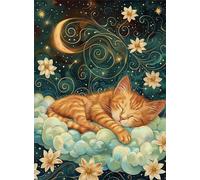 Jigsaw Puzzles For Adults 1200 Pieces Cloud Cat, Challenging Jigsaw Puzzles 1200 Pieces 30x20inch, Educational Game, Fun Activity for Home, for Puzzle Lovers