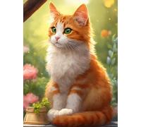 Jigsaw Puzzles For Adults 1200 Pieces Sunny Cat, Challenging Jigsaw Puzzles 1200 Pieces 30x20inch, Educational Game, Fun Activity for Home, for Puzzle Lovers