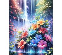 Jigsaw Puzzles For Adults 150 Pieces Waterfall Flower, Challenging Jigsaw Puzzles 150 Pieces 14x10inch, Educational Game, Fun Activity for Home, for Puzzle Lovers