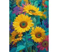 Jigsaw Puzzles For Adults 3000 Pieces Fantasy Sunflower, Challenging Jigsaw Puzzles 3000 Pieces 48x32inch, Educational Game, Fun Activity for Home, for Puzzle Lovers