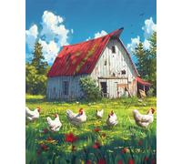 Jigsaw Puzzles For Adults 3000 Pieces Lawn Chicken, Challenging Jigsaw Puzzles 3000 Pieces 48x32inch, Educational Game, Fun Activity for Home, for Puzzle Lovers