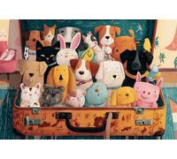 Jigsaw Puzzles For Adults 3000 Pieces Luggage Animal, Challenging Jigsaw Puzzles 3000 Pieces 48x32inch, Educational Game, Fun Activity for Home, for Puzzle Lovers