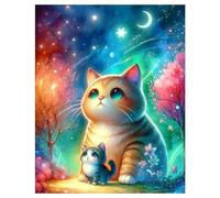 Jigsaw Puzzles For Adults 3000 Pieces Night Sky Cat, Challenging Jigsaw Puzzles 3000 Pieces 48x32inch, Educational Game, Fun Activity for Home, for Puzzle Lovers