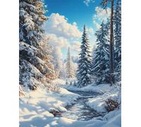 Jigsaw Puzzles For Adults 3000 Pieces Snow Woods, Challenging Jigsaw Puzzles 3000 Pieces 48x32inch, Educational Game, Fun Activity for Home, for Puzzle Lovers