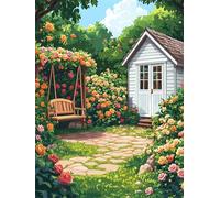 Jigsaw Puzzles For Adults 500 Pieces Cozy Garden, Challenging Jigsaw Puzzles 500 Pieces 20x15inch, Educational Game, Fun Activity for Home, for Puzzle Lovers