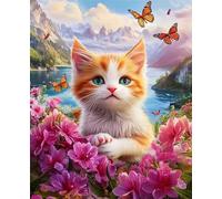 Jigsaw Puzzles For Adults 70 Pieces Azalea Cat, Challenging Jigsaw Puzzles 70 Pieces 14x10inch, Educational Game, Fun Activity for Home, for Puzzle Lovers
