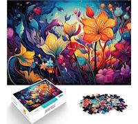 Jigsaw Puzzles for Adults Flower Art for Adults 1000 Pieces Puzzle 10.27 in x 14.96 in Cardboard Puzzles for Adults& Kids Age 14 Years Up Good Gift for Adults Kids