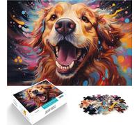 Jigsaw Puzzles for Adults Kids Art Dog 1000 Piece Puzzle 10.27 in x 14.96 in Cardboard Puzzles for Adults and Kids Age 14 Years Up Puzzle Good Gift for Adults Kids