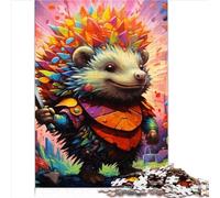 Jigsaw Puzzles for Adults Kids Jigsaws 1000 Pieces for Adults Art Hedgehog Wooden Jigsaw for Adults and Kids Age 12 and Up Family Fun Puzzle by 1000pcs（50x75cm）