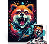 Jigsaw Puzzles for Adults Kids Red Panda Animals 1000 Piece Puzzle 10.27 in x 14.96 in Cardboard Puzzles for Adults & Kids Age 14 Years Up Learning Educational Toy