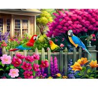 Jigsaw Puzzles for Adults Loros de jardín Jigsaw Puzzles for Adults 1000,Family Educational Puzzle Game Creative Puzzle for Adult Kids for Home Decoration and Birthday Gifts