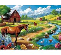 Jigsaw Puzzles for Adults Paisaje de Granja Jigsaw Puzzles for Adults 700,Family Educational Puzzle Game Creative Puzzle for Adult Kids for Home Decoration and Birthday Gifts