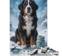 Jigsaw Puzzles para Adultos 1000 Piezas Bernese Mountain Dog Puzzle - Jigsaw 1000 Piezas Jigsaw Puzzles para Adultos Y Niños 1000pcs (75x50cm)