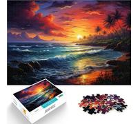Jigsaw Puzzles Wonders Under The Sunset 1000 Piece Jigsaw Puzzle 10.27 in x 14.96 in Cardboard Puzzles for Adults and Kids Age 14 Years Up Home Decoration Puzzle