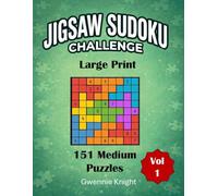 Jigsaw Sudoku Challenge: Large Print (Jigsaw Sudoku Challenge - Large Print - Medium Puzzles)