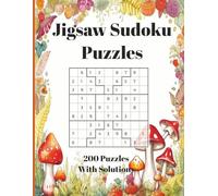 Jigsaw Sudoku Puzzle Book: 200 Sudoku Jigsaw Puzzles, Only 2 Puzzles Per Page