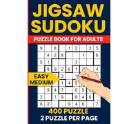 Jigsaw Sudoku Puzzle Book for Adults - 400 Easy to Medium Irregular Sudoku Puzzles: 200 Easy & 200 Medium Difficulty Puzzles | Irregular Grid Challenge