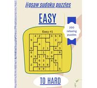 jigsaw sudoku puzzles: 200 relaxing puzzles easy to hard ,relaxing adult brain puzzles