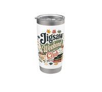 Jigsaw Weekend Club Puzzle Café Vaso térmico de acero inoxidable de doble pared