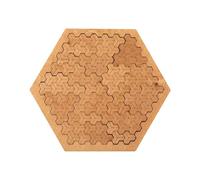 Jigsaw Wooden Geometry Toy - Brain-Teasing for Children and Adults | Fun Wooden for Men, Women, Boys, Teens, Family, Friends, Husband, Son, Daughter, Coworkers