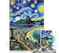 Jigsaws 1000 Pieces for Adults “Landscape at Night” Made of Cardboard,for Ages 14 and Over Toys for Family Entertainment Wall Decoration Unique Gifts for Birthday and Christmas。Size:26x38cm