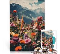 Jigsaws 1000 Pieces for Adults Spring Mountains Art Made of Cardboard,for Ages 14 and Over Each Piece is Unique - Fun and challenging Game for The Whole Family 。