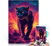 Jigsaws Puzzles 1000 Piece For Adults Teenagers “Astral Panther of The Midnight Nebula” for Age 14+ Each Piece is Unique - Fun and challenging Game for The Whole Family Gifts for Friends and Family。