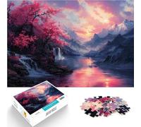Jigsaws Puzzles 2000 Piece For Adults Teenagers Japanese Cherry Blossom Suitable for People Aged 14 and Above Learning Educational Toys Family Games Educational Game for Birthday and Christmas。