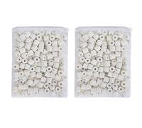 JIH Anillos de cerámica para filtro de acuario de 2 libras en 2 bolsas de malla gratis